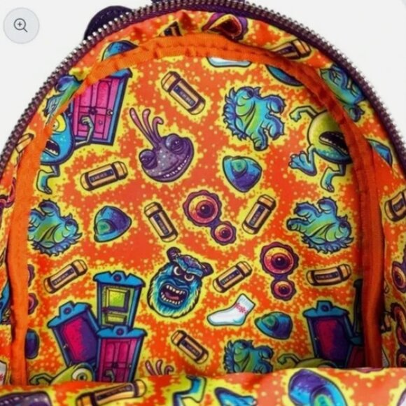Loungefly Monsters Inc Randall Boggs Cosplay Mini Backpack - Exclusive - Picture 4 of 7